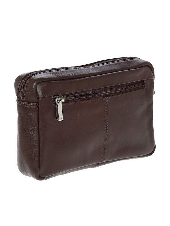 Leather Men's Bag Handbag Brown