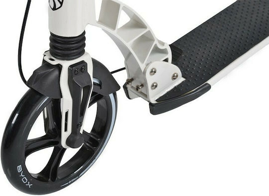Byox Kids Scooter Foldable Contrast 2-Wheel for 10+ Years White