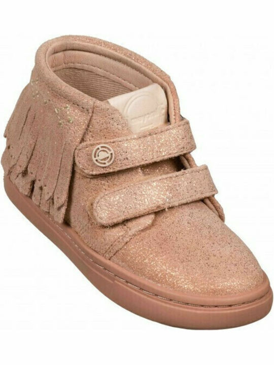 Kids Sneakers High with Scratch Gold