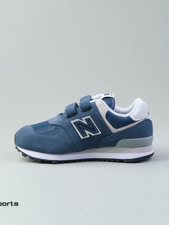 574 Classic Kids Sneakers with Scratch Navy Blue