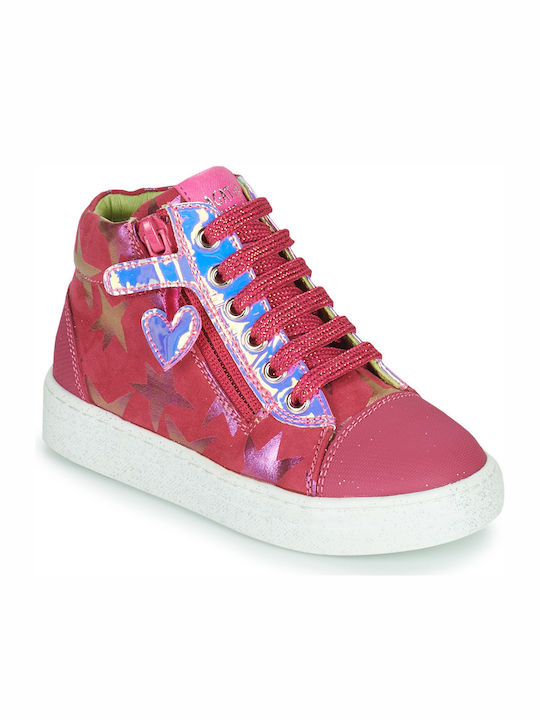 Kids Sneakers High Anatomic Fuchsia
