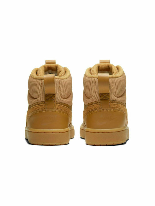Court Borough Mid 2 Boot Jr Παιδικά Sneakers High Wheat / Wheat Gum Med Brown
