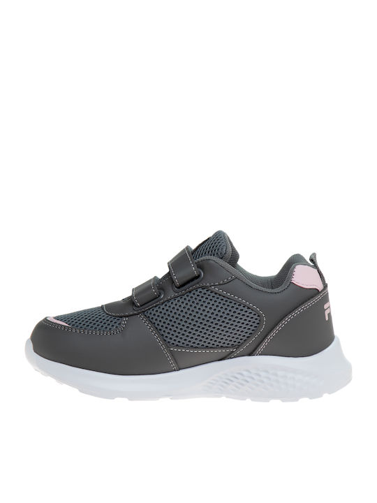 Comfort Happy Kids Sneakers with Scratch Gray