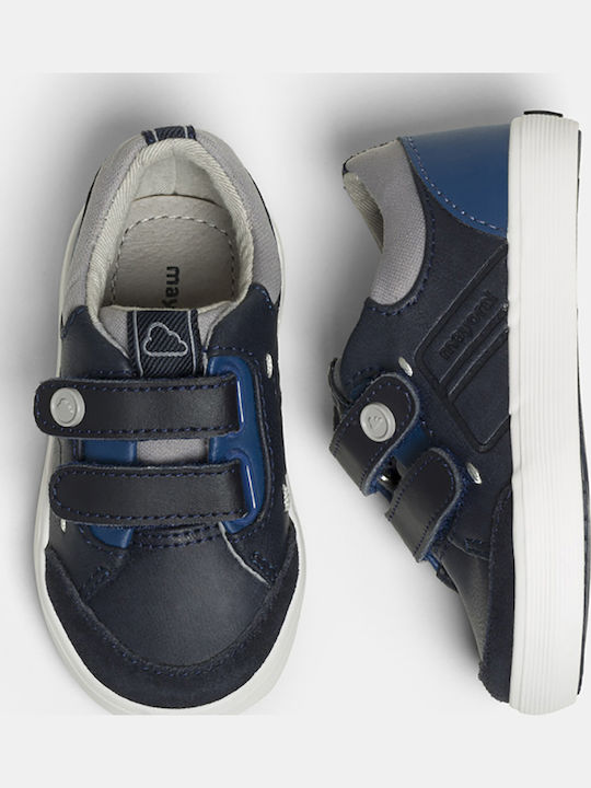 Παιδικά Sneakers με Σκρατς Navy Μπλε