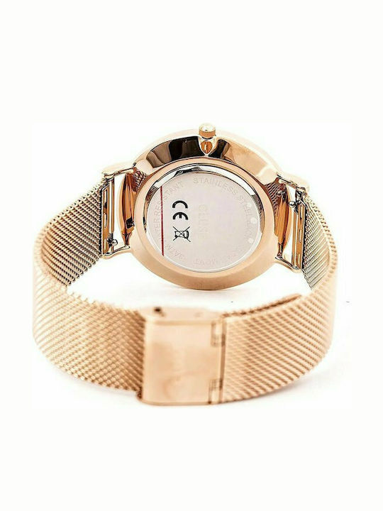 Cluse La Boheme Women's Watch with Pink Gold Metal Bracelet