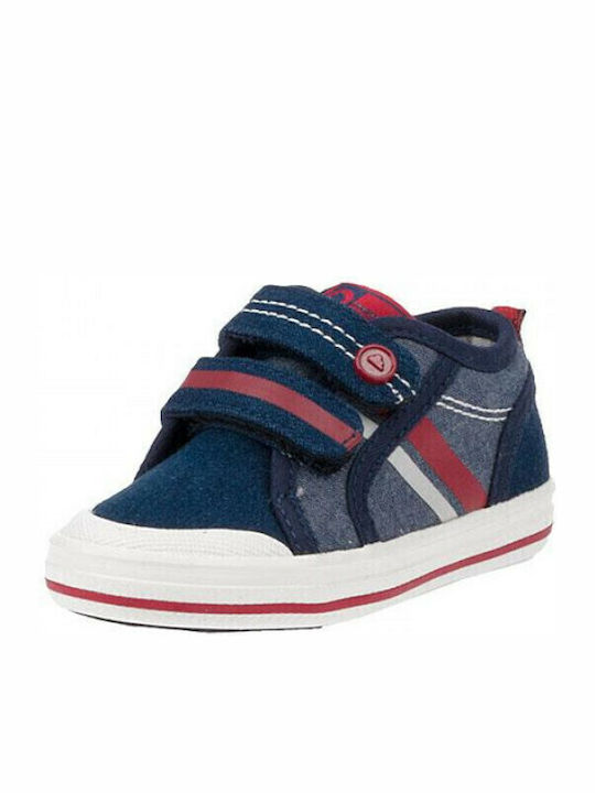 Παιδικά Sneakers με Σκρατς Navy Μπλε