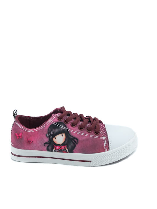 SA08602C Kinder Sneakers Burgundisch