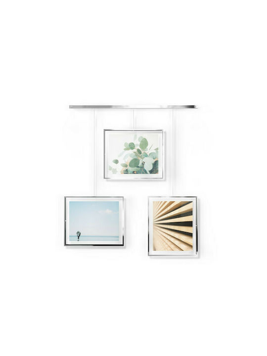 Umbra Multi Metallic Exhibit with Silver Frame 3pcs