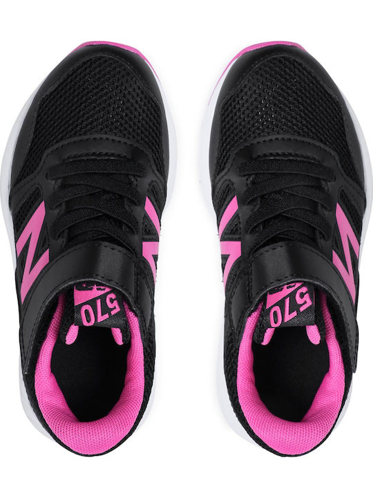 570 Παιδικά Sneakers με Σκρατς Μαύρα
