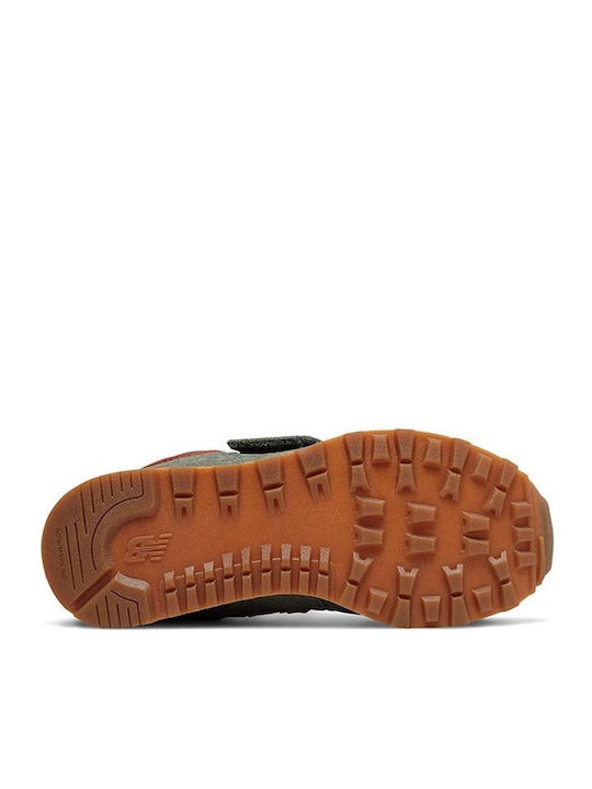 574 Classic Classic Kids Sneakers with Scratch Khaki