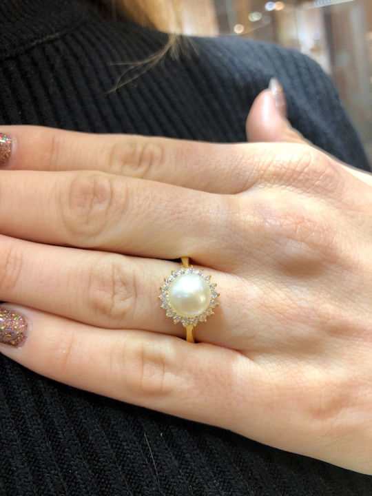 Prince Silvero Ring with Pearls made of Silver Prince Silvero Ring with Pearls made of Silver