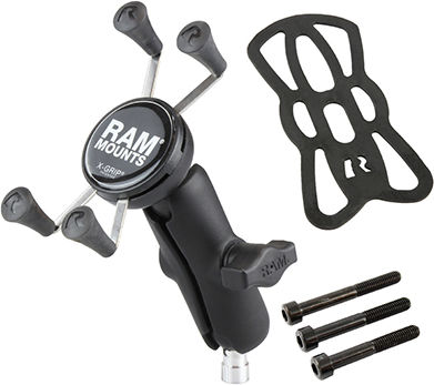 RAM Mount Mount Phone Motorcycle with Adjustable Arm for Steering Wheel