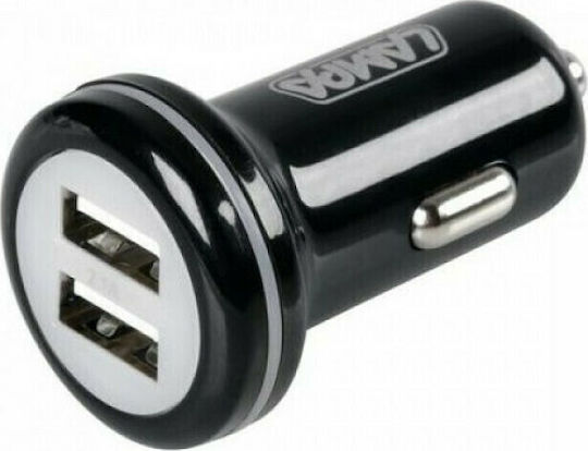Lampa Φορτιστής Αυτοκινήτου 2.1A με Θύρες: 2xUSB