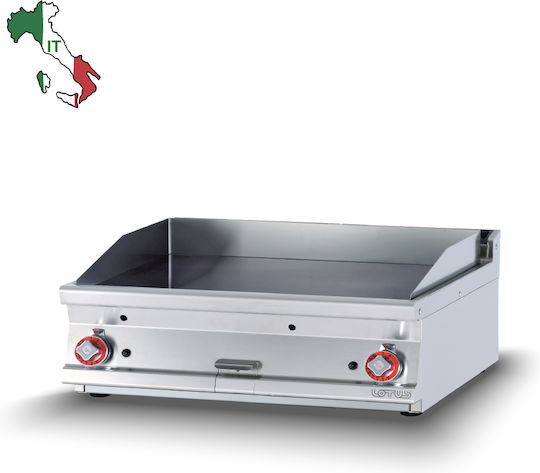 Lotus Πλατώ Ψησίματος Υγραερίου 100x60x28cm 15kW με Λεία Πλάκα