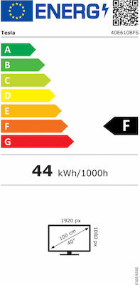 Tesla Smart Τηλεόραση 40" Full HD LED 40E610BFS HDR (2021) 40E610BFS