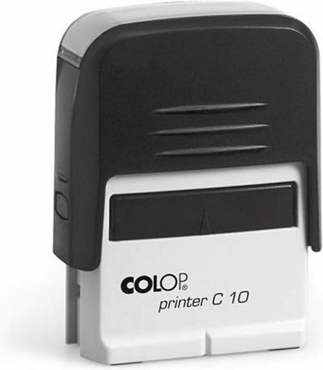 Colop Printer C10 Rectangular Self-Inking Text Stamp with Black Ink