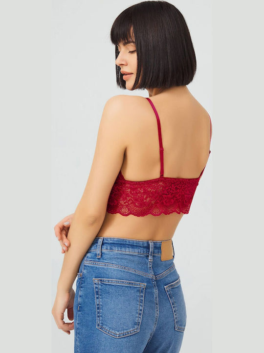 CottonHill Bralette Σουτιέν Μπορντό