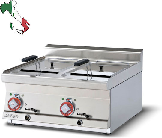 Lotus Electric Fryer Double 14.3kW Capacity 2x10lt 60x60x28cm F2/10T-66ET