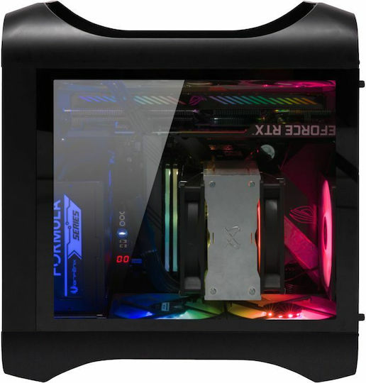 BitFenix Prodigy M 2022 ARGB Gaming Mini-Turm Computergehäuse mit Seitenfenster Schwarz