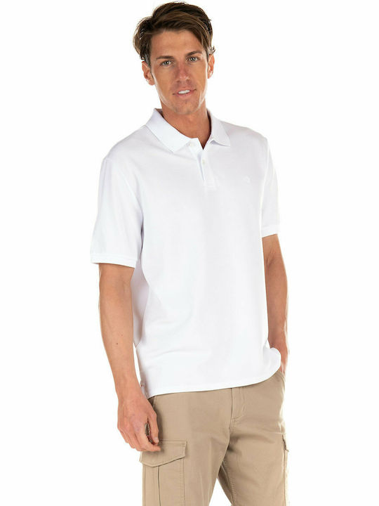 Ecoalf Men's Short Sleeve Blouse Polo White