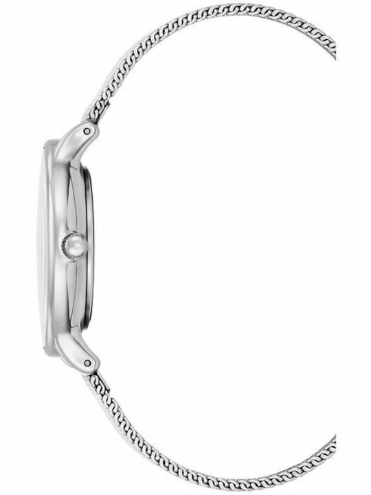 Kenneth Cole Γυναικείο Ρολόι 33mm Μπαταρίας με Ασημί Μεταλλικό Μπρασελέ