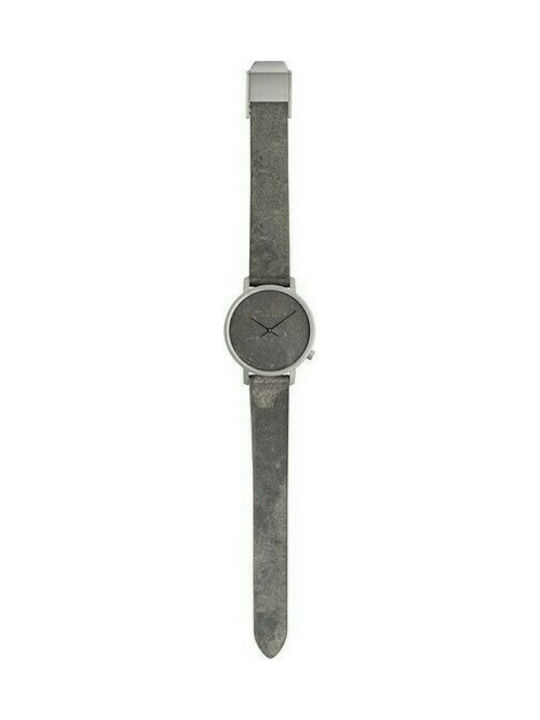 Komono Harlow Watch with Gray Leather Strap