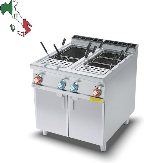 Lotus CP-98ET Boiler de gătit Electrică pentru paste cu capacitate 2x40lt și putere maximă 27kW 40x90x90cm