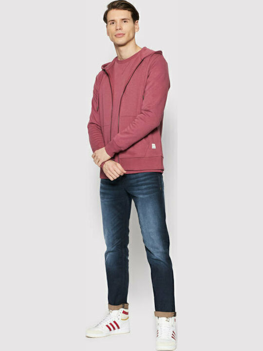 Sweatshirt with Hood Burgundy