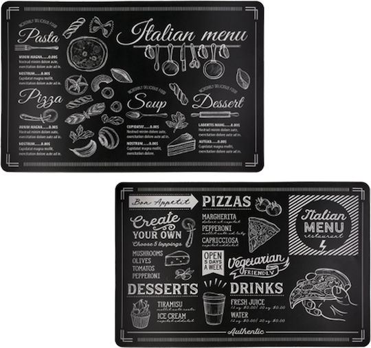 Out of the Blue Tasty Menu Сервизи за маса Пластмаса Черен 43.5x28.5см 4бр