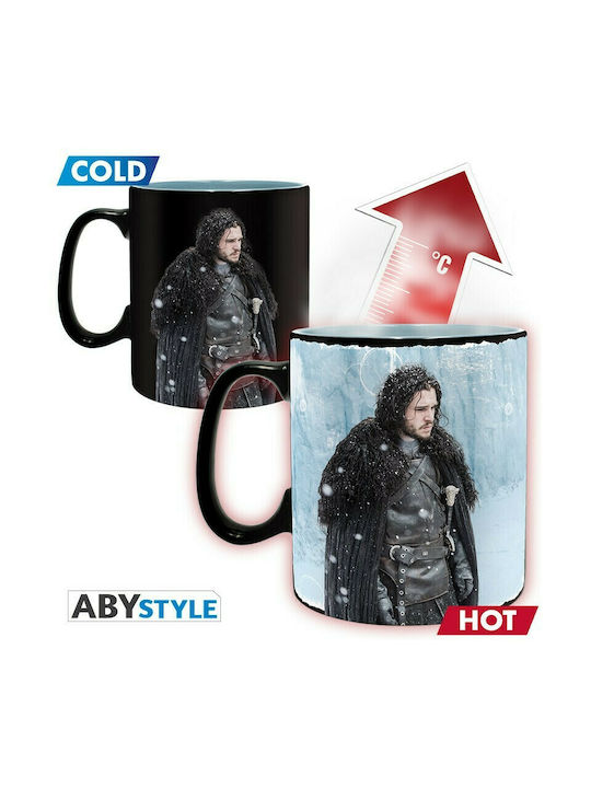 Abysse Game Of Thrones Winter is Here - 460ml Heat Changing Mug Schimbare de Căldură Cană Ceramică Neagră 460ml ABYMUG445 1buc