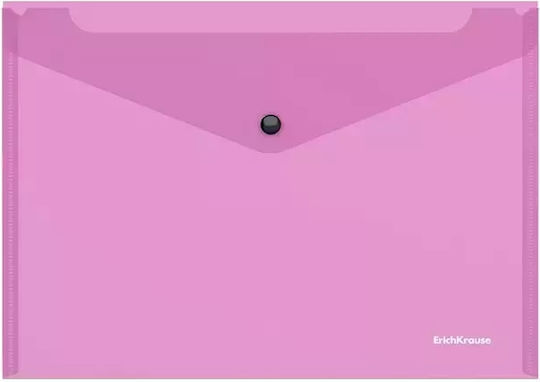 ErichKrause Dosar Transparent cu Buton pentru Hârtie B5 (Culori diverse)