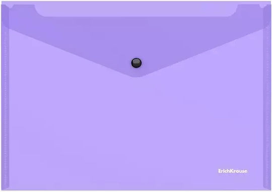 ErichKrause Dosar Transparent cu Buton pentru Hârtie B5 (Culori diverse)