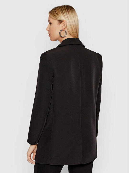 Only Lung Blazer pentru femei Cu talie Sacou Black Only Lung Blazer pentru femei Cu talie Sacou Black