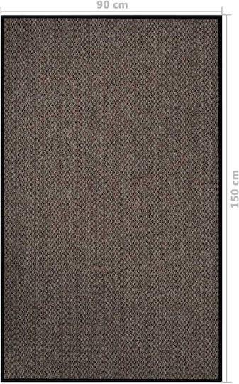 vidaXL Entrance Mat Carpet with Anti-slip Backing Beige 90x150cm