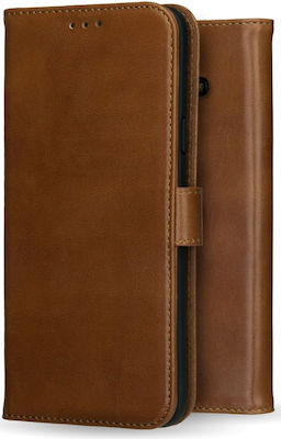 Rosso Deluxe Leather Wallet Brown (Galaxy A8 2018)