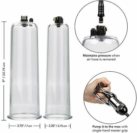 Calexotics Optimum Series Maximum Results Pump Set Τρόμπα Πέους Γκρι