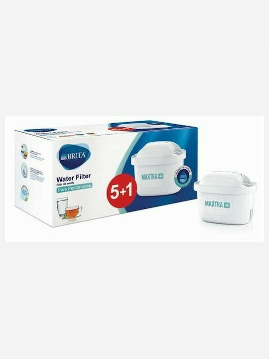 Brita Water Filter Replacement for Pitcher made of Activated Carbon Maxtra+ Pure Performance 6pcs