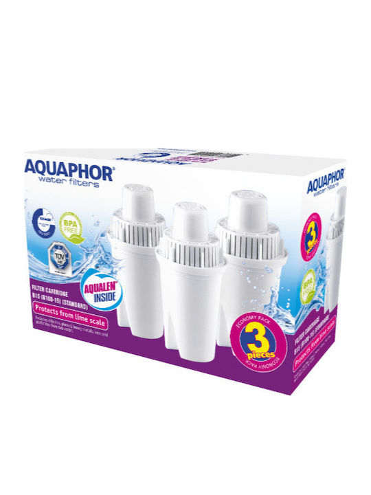 Aquaphor Water Filter Replacement for Pitcher made of Activated Carbon B100-15 296802 3pcs