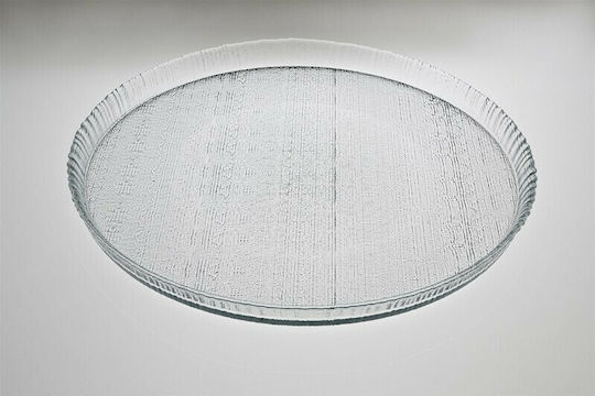 Espiel Lutra Serving Platter Transparent with Diameter 27.5cm Espiel Lutra Serving Platter Transparent with Diameter 27.5cm