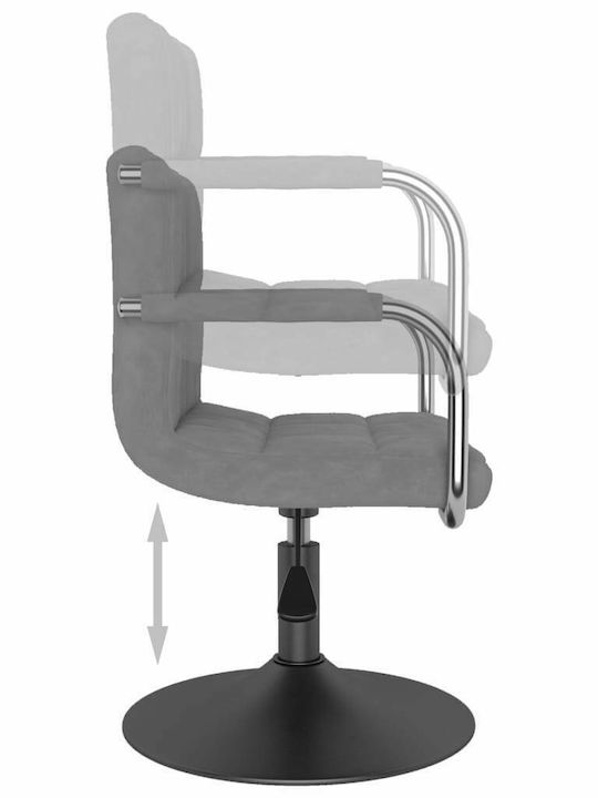 Swivel Visitor Armchair Ανοιχτό Γκρι 48x47x71cm 4pcs
