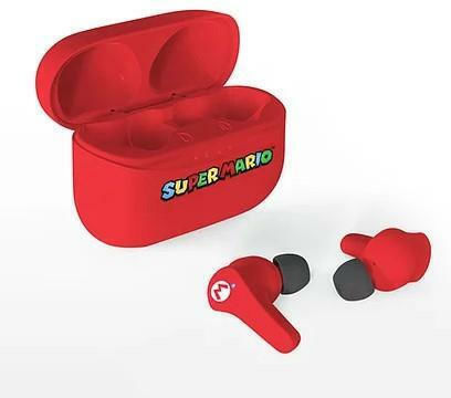OTL Nintendo Super Mario In ear Bluetooth хендсфри Слушалки с Кутийка за Зареждане Червен