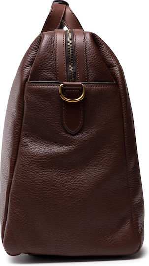 Tommy Hilfiger Reisetasche Braun aus Leder L45.5xB17.5xH34cm