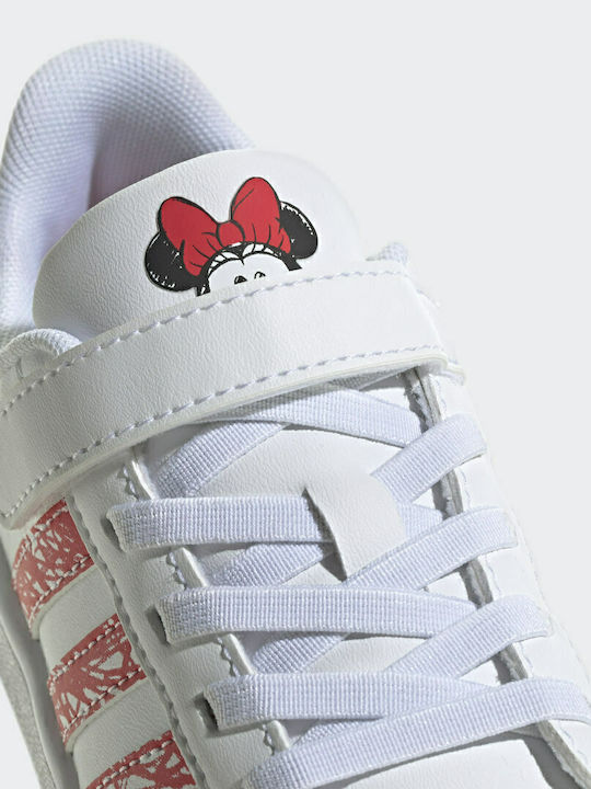 Grand Court Grand Court Kids Sneakers with Scratch Cloud White / Ray Red