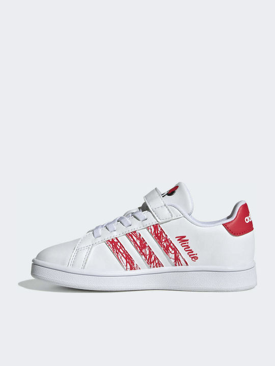 Grand Court Grand Court Kids Sneakers with Scratch Cloud White / Ray Red