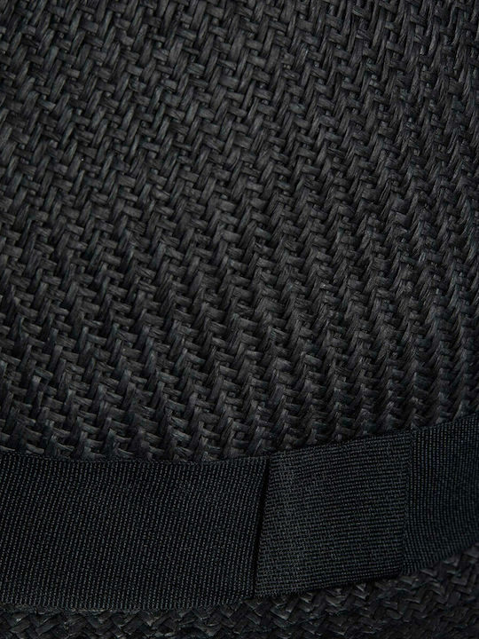 Jack & Jones Ψάθινο Ανδρικό Καπέλο Καβουράκι Μαύρο