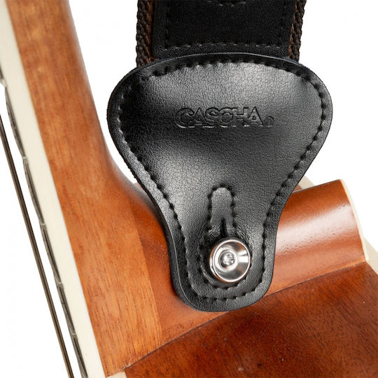 Cascha HH-2259 Ζώνη για Κιθάρα Μαύρη