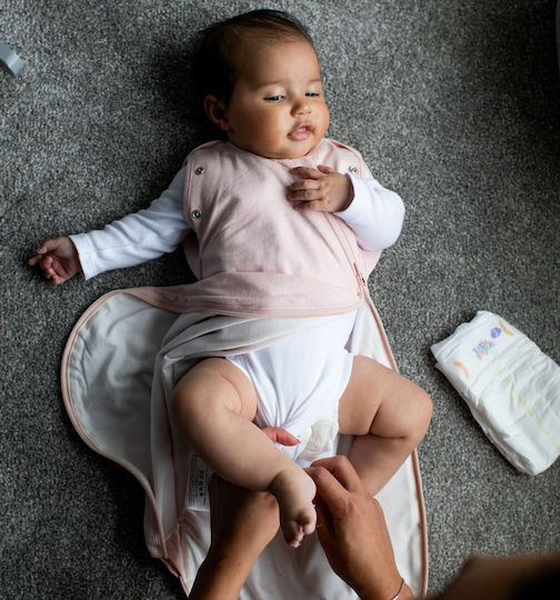 Grobag Зима Спален чувал Swaddle Bag 2.5 Тог Blush