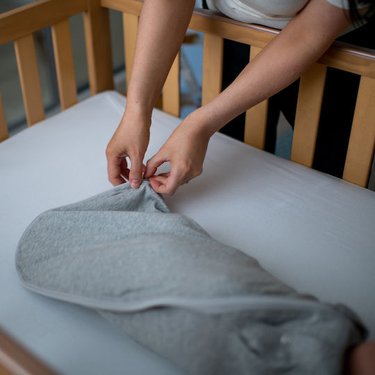 Grobag Ανοιξιάτικος Υπνόσακος Swaddle Bag 1 tog Grey Marl