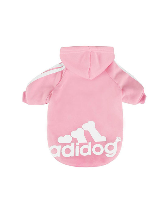 Forcats Adidog Φούτερ Σκύλου με Κουκούλα Ροζ XXL σε Ροζ χρώμα 40εκ.