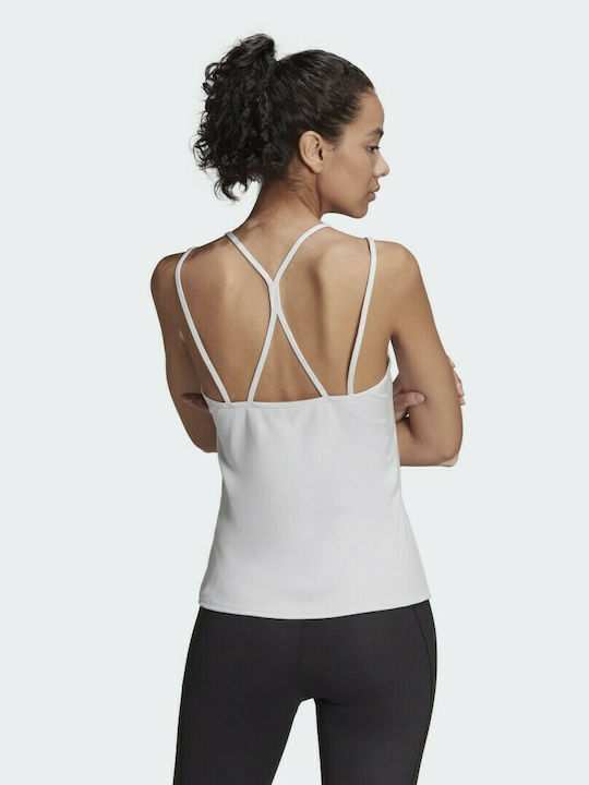 Adidas Women's Athletic Blouse Spaghetti Strap Dash Grey